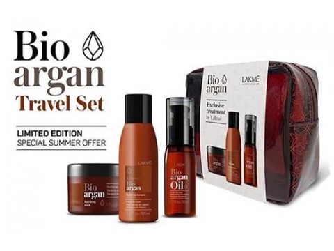 Lakme plaukų priežiūros priemonių rinkinys Bio-Argan Travel Pack 